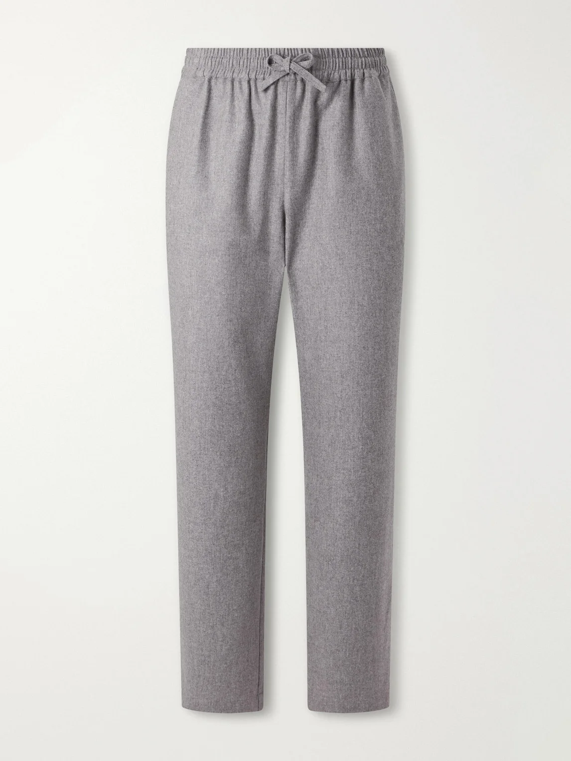 Tapered Virgin Wool Drawstring Trousers - 1