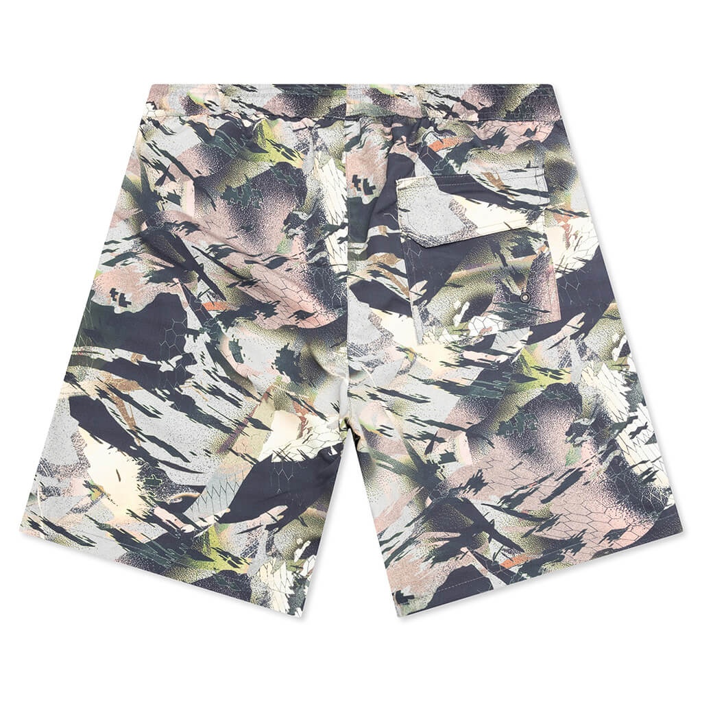 HERON PRESTON NYLON SWIMSHORTS - CAMOUFLAGE GREEN - 2