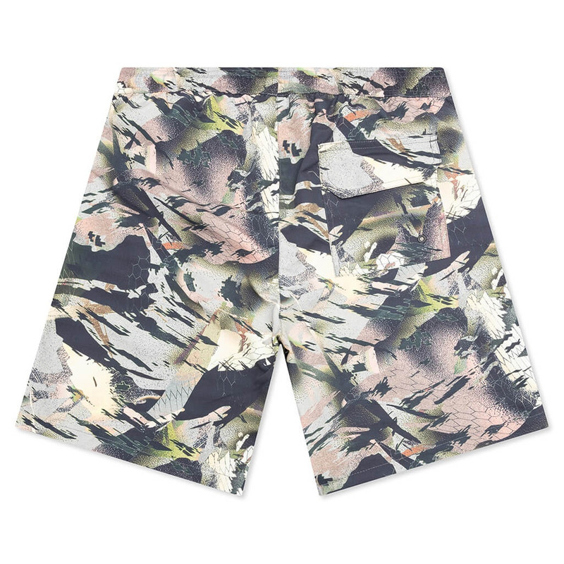 Heron Preston 추상 인쇄 수영 반바지 outlook