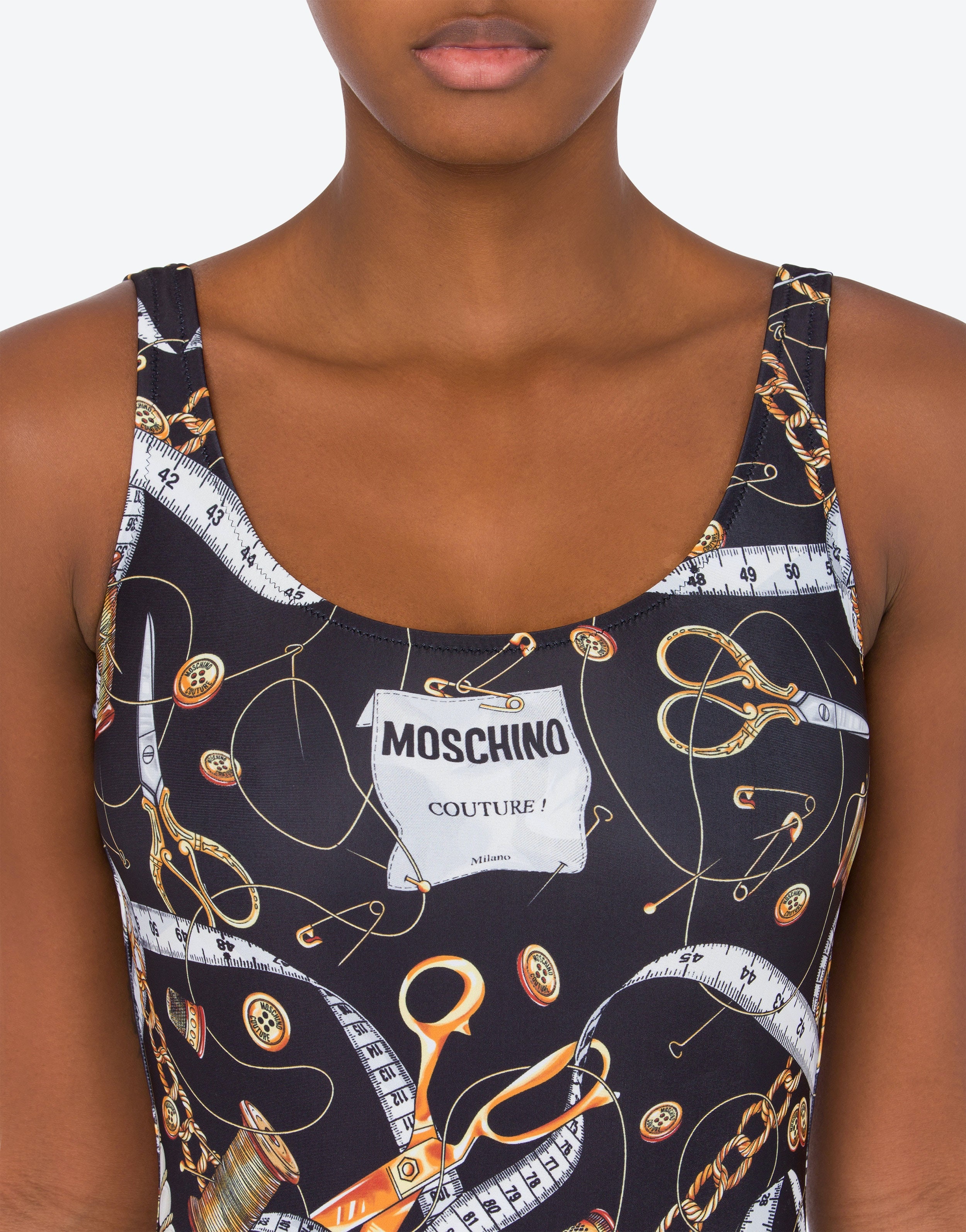 ALLOVER SARTORIAL ONE-PIECE SWIMSUIT - 4