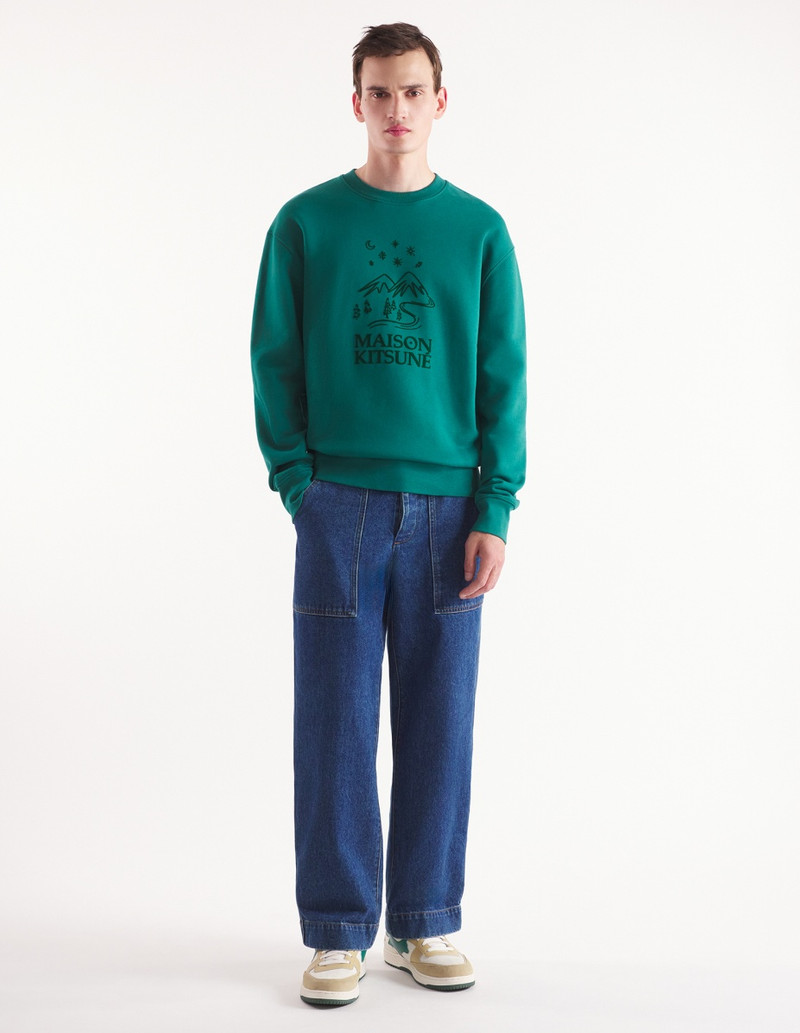 Maison Kitsuné SKETCHED LANDSCAPE COMFORT SWEATSHIRT outlook