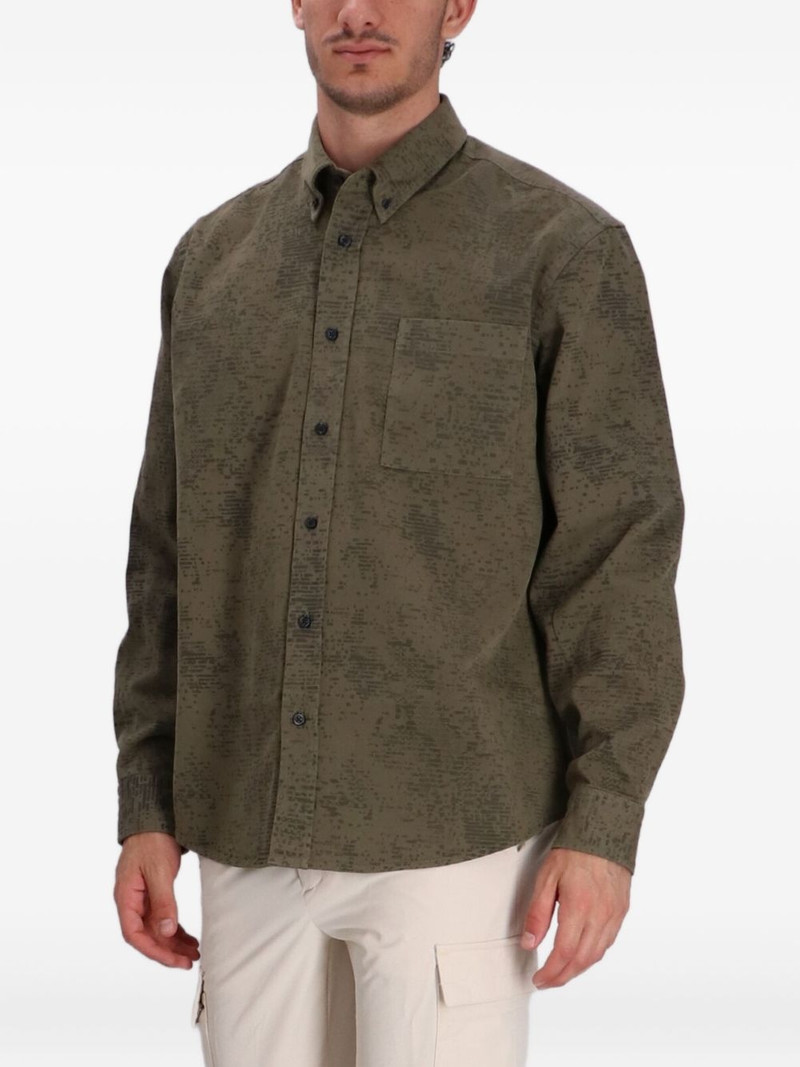 BOSS printed button-up shirt outlook