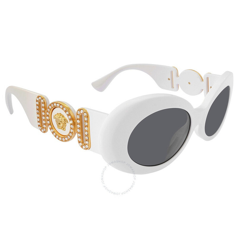 Versace Dark Grey Oval Ladies Sunglasses VE4426BU 314/87 54 3