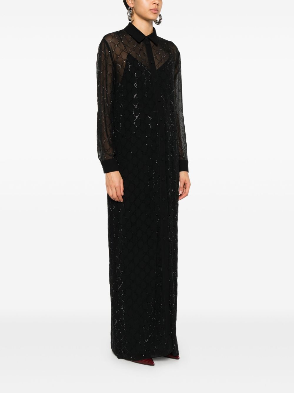 GG monogram maxi dress - 3