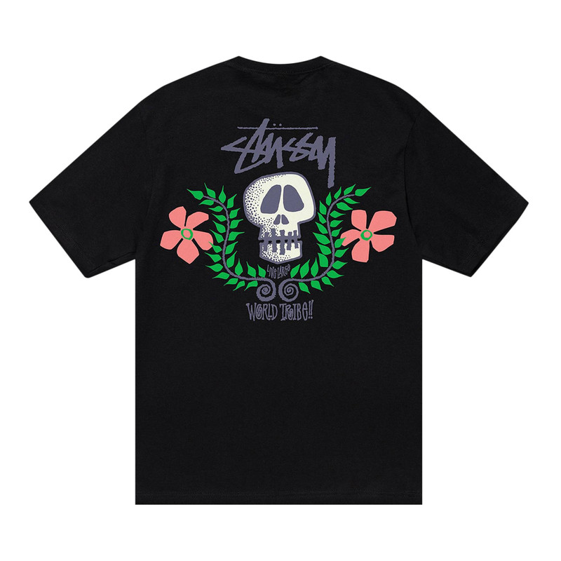 Stüssy Stussy Skull Crest Tee 'Black' outlook