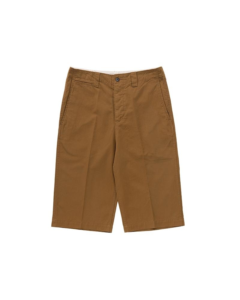 WIDE CHINO SHORTS LT.BROWN - 1
