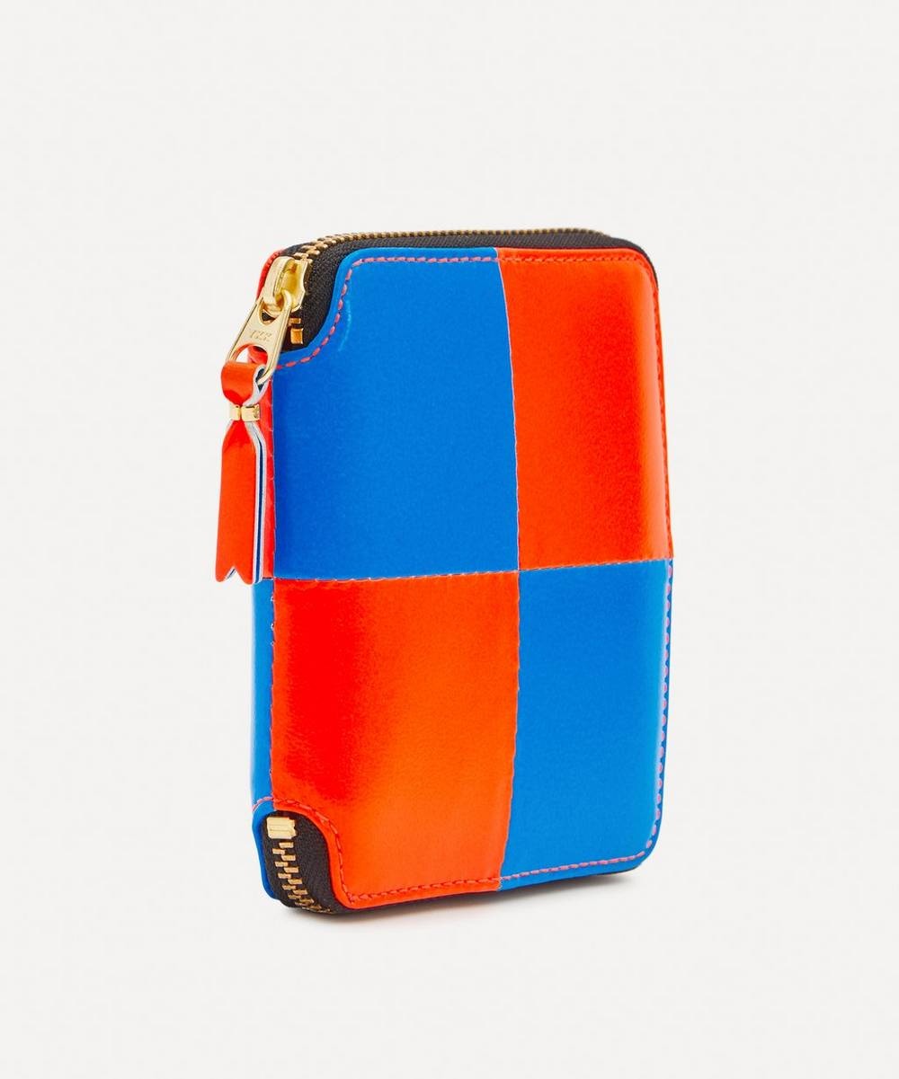 Leather Fluo Squares Wallet - 2
