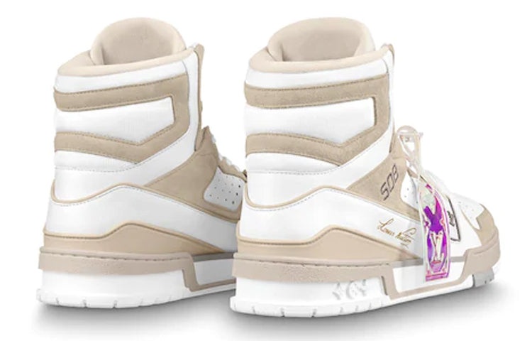 LOUIS VUITTON Trainer Ankle Sneakers 'Beige' 1A7P27 - 3