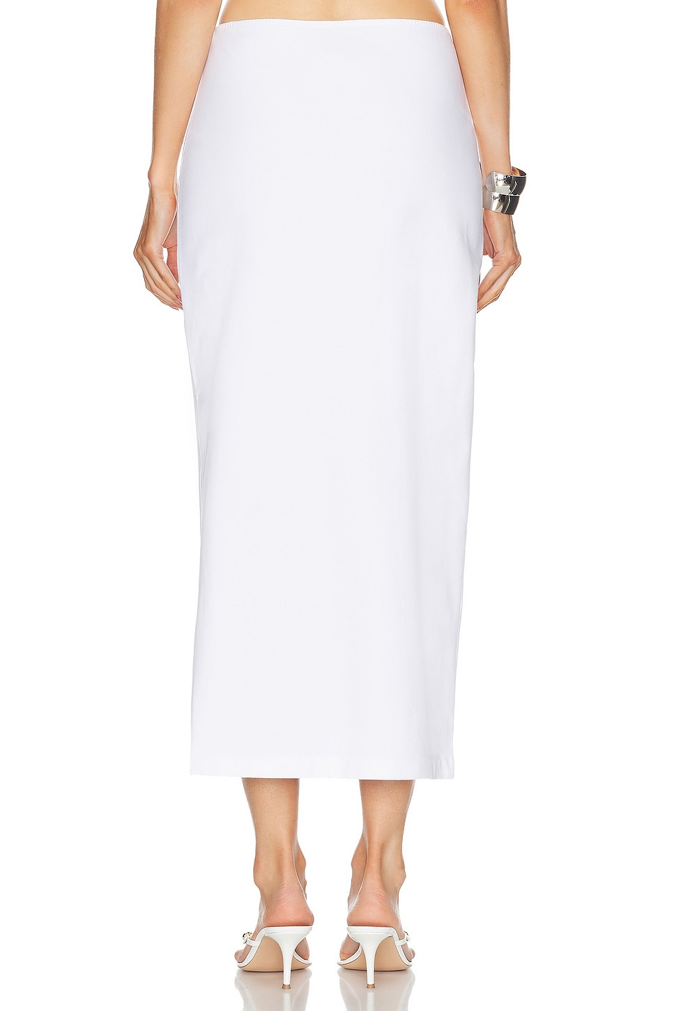 Side Slit Midcalf Skirt - 4
