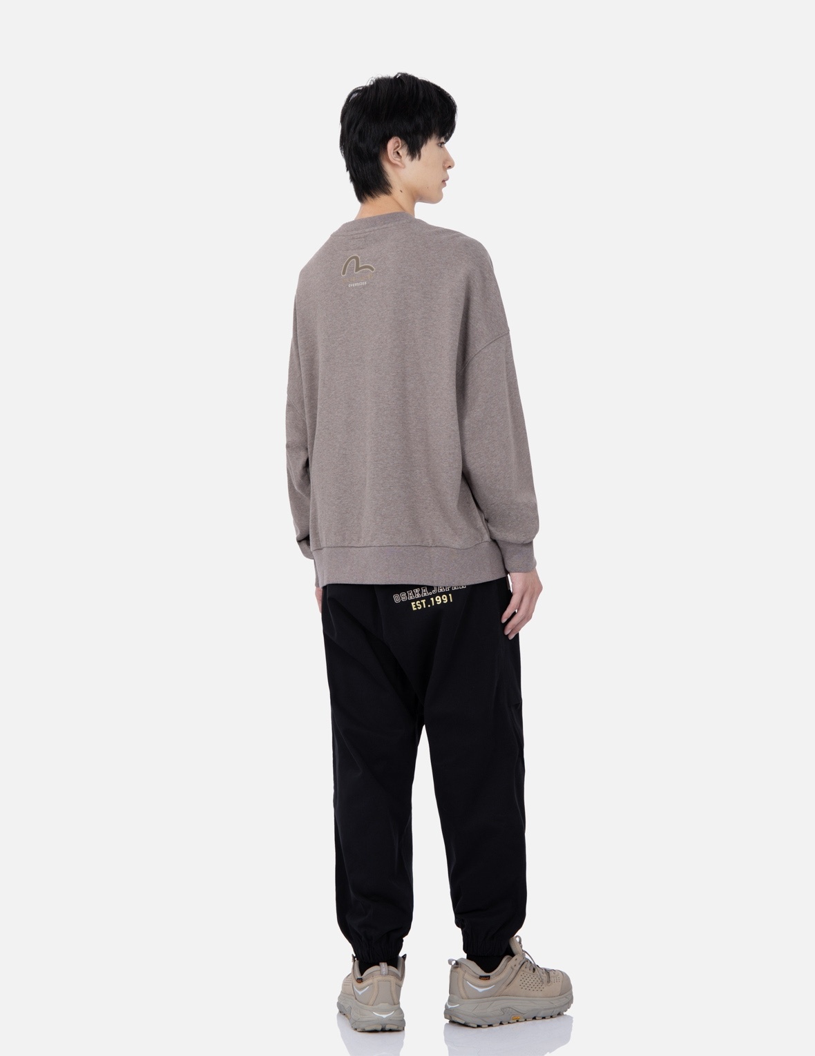 RETRO LOGO PRINT OVERSIZED SWEATSHIRT - 4