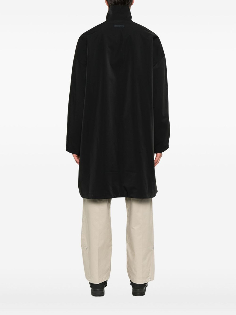 zip-front three-quarter sleeves coat 4