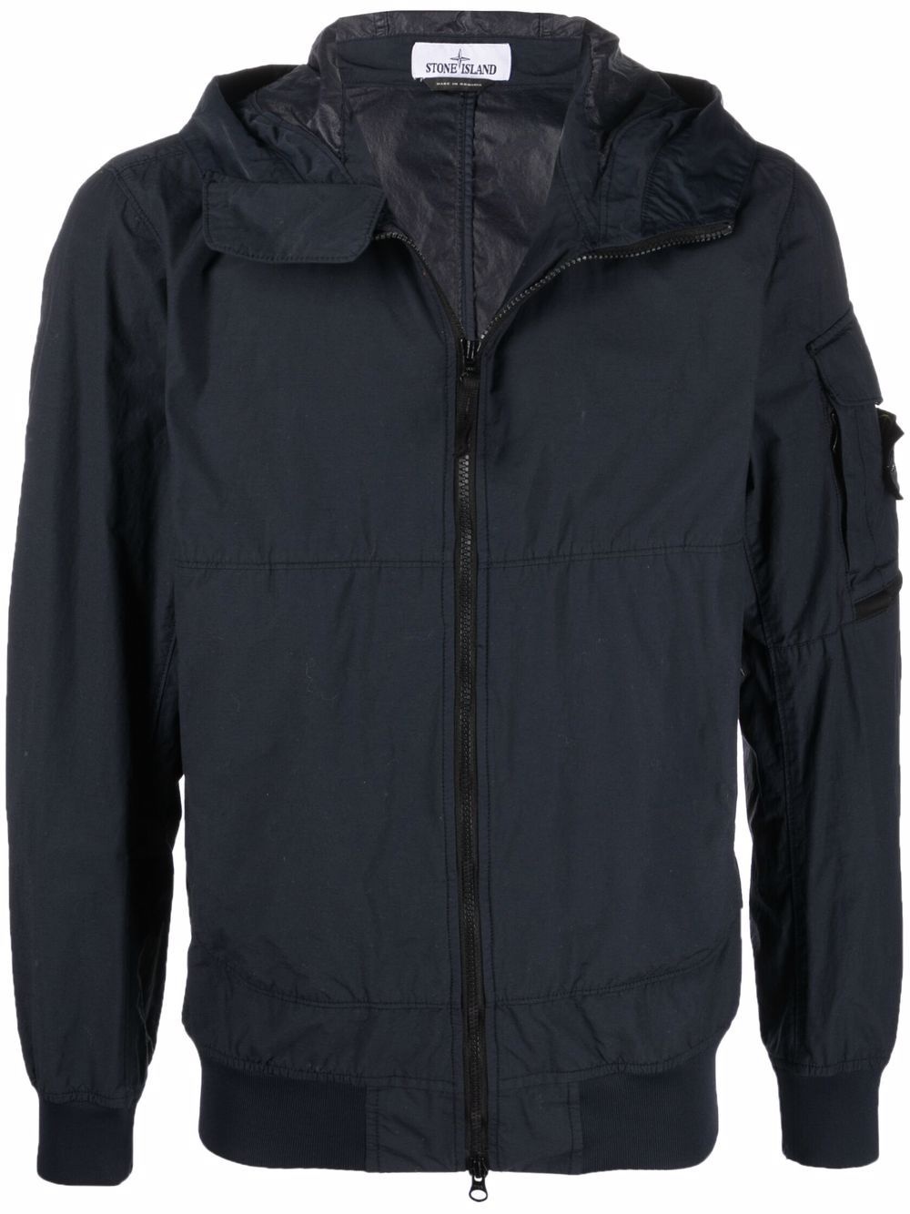 Compass badge lightweight hooded jacket - 1