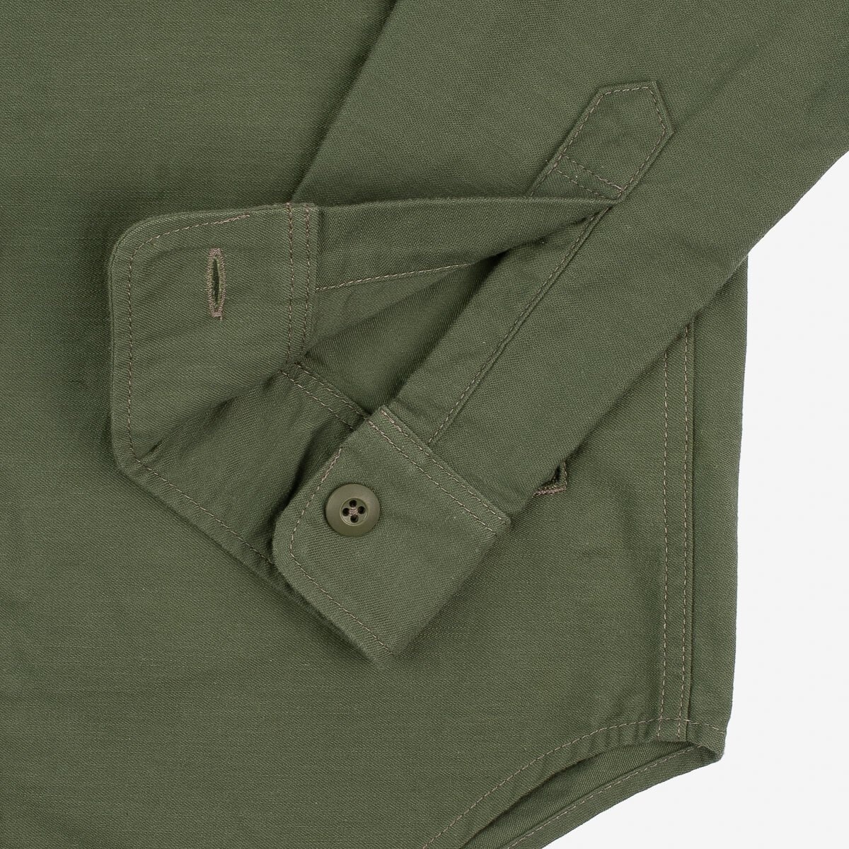 7oz Back Satin Military CPO Shirt - Green - 9
