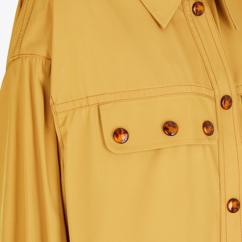 Brown nylon overcoat 3