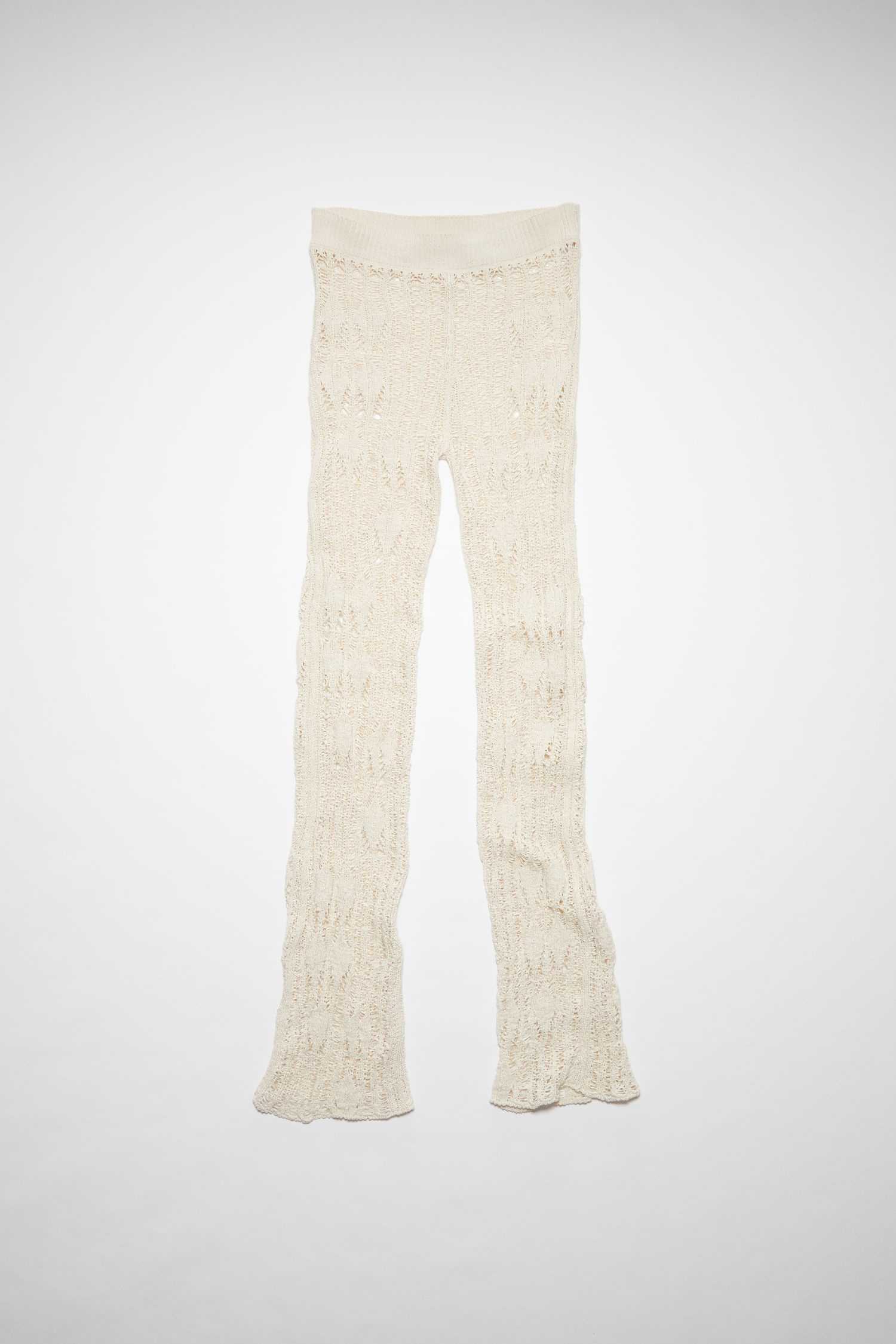 Knitted trousers - Ivory white - 5