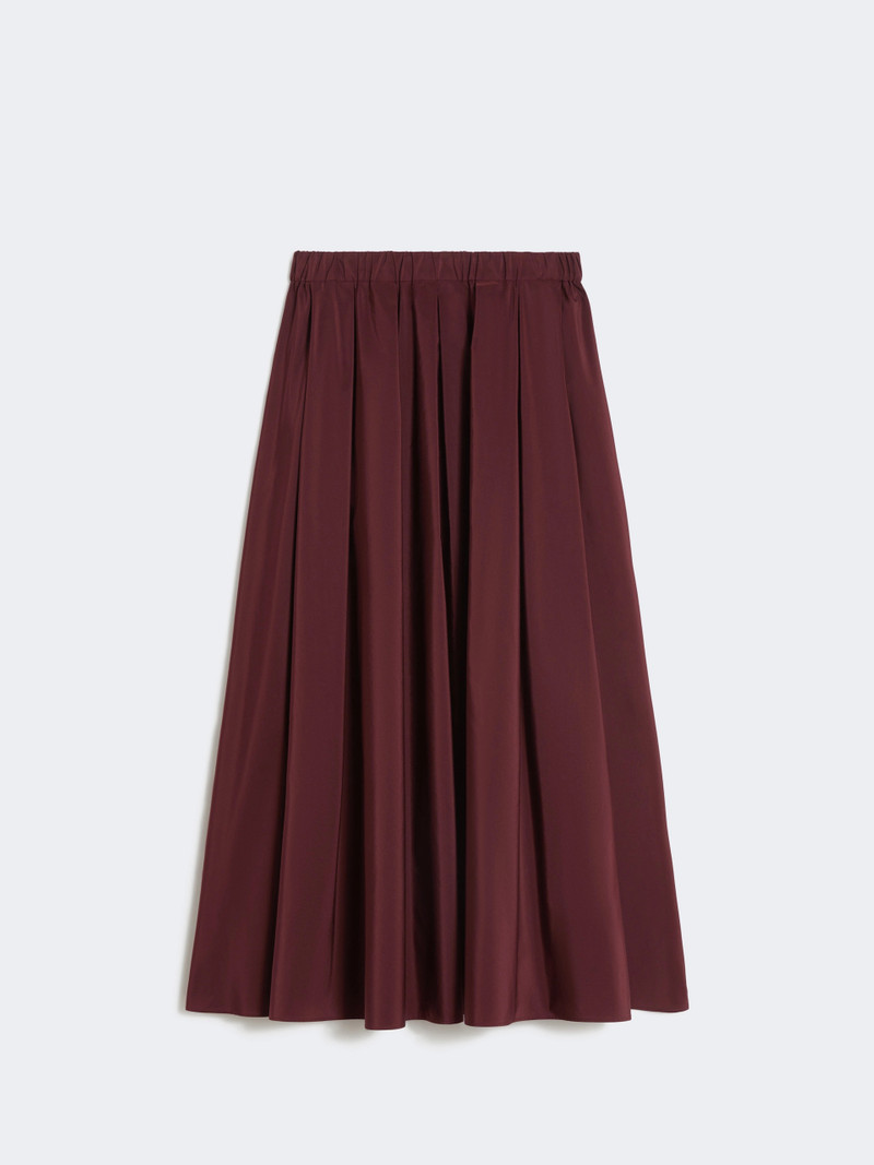 Long taffeta skirt - BORDEAUX 1