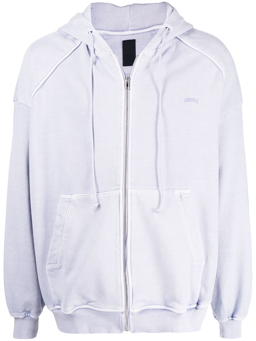 embroidered-logo cotton hoodie - 1