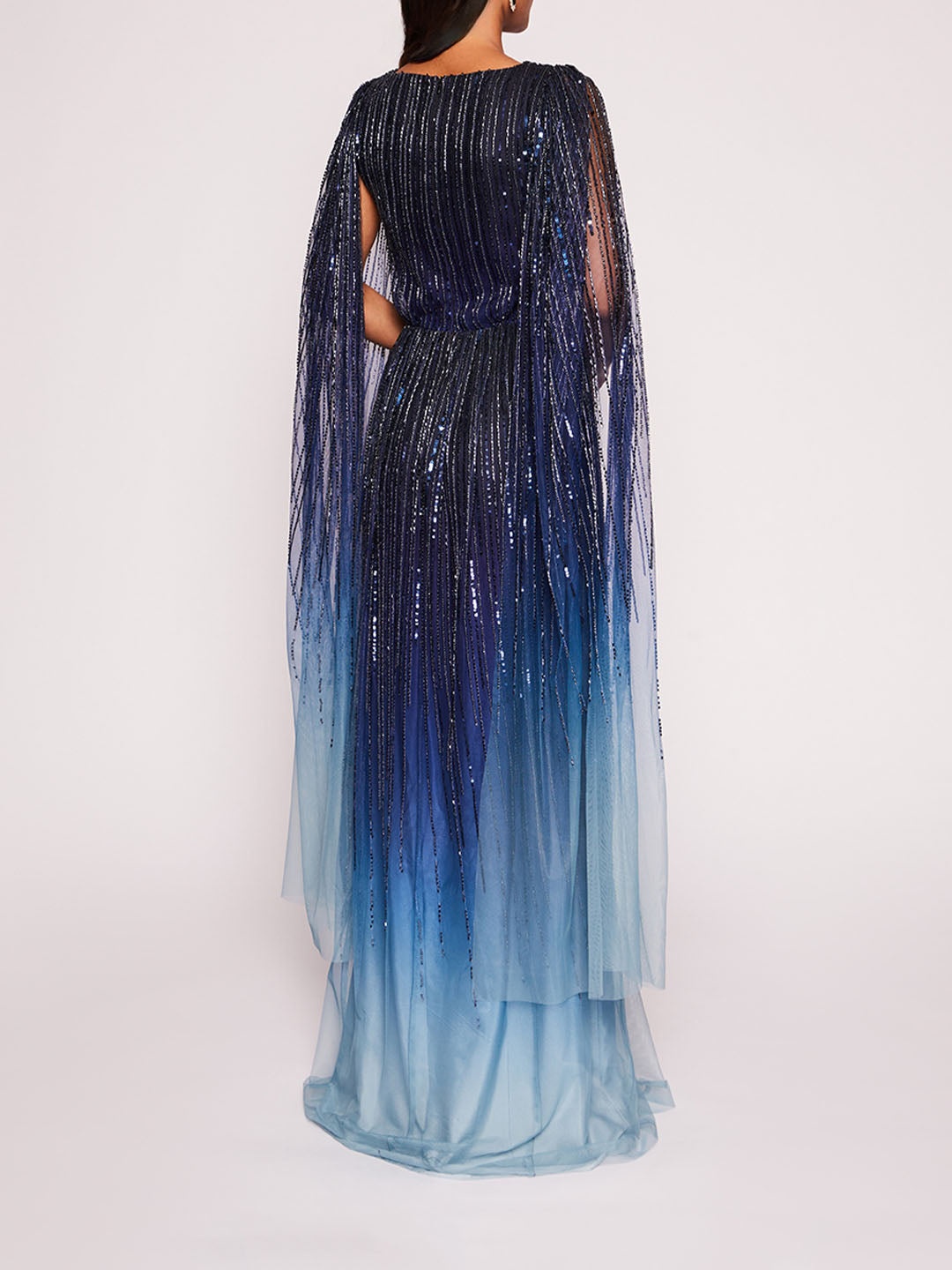 OMBRE BEADED GOWN - 2