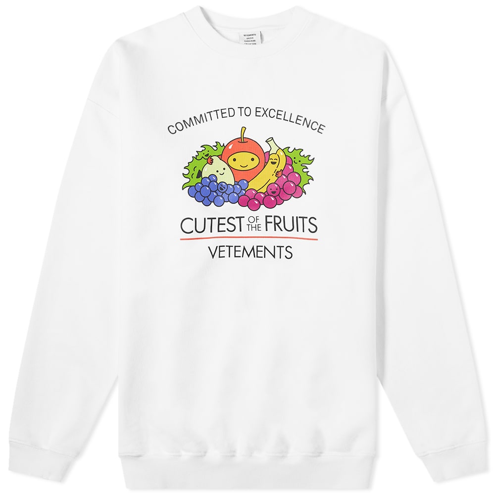 VETEMENTS Cutest Of The Fruits Oversized Crew Sweat - 1