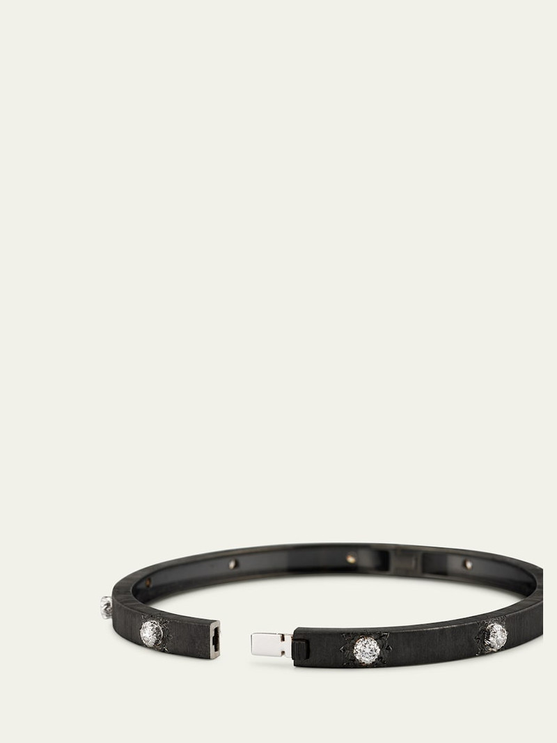 Macri Classica Bangle, Black Gold, 5mm 4