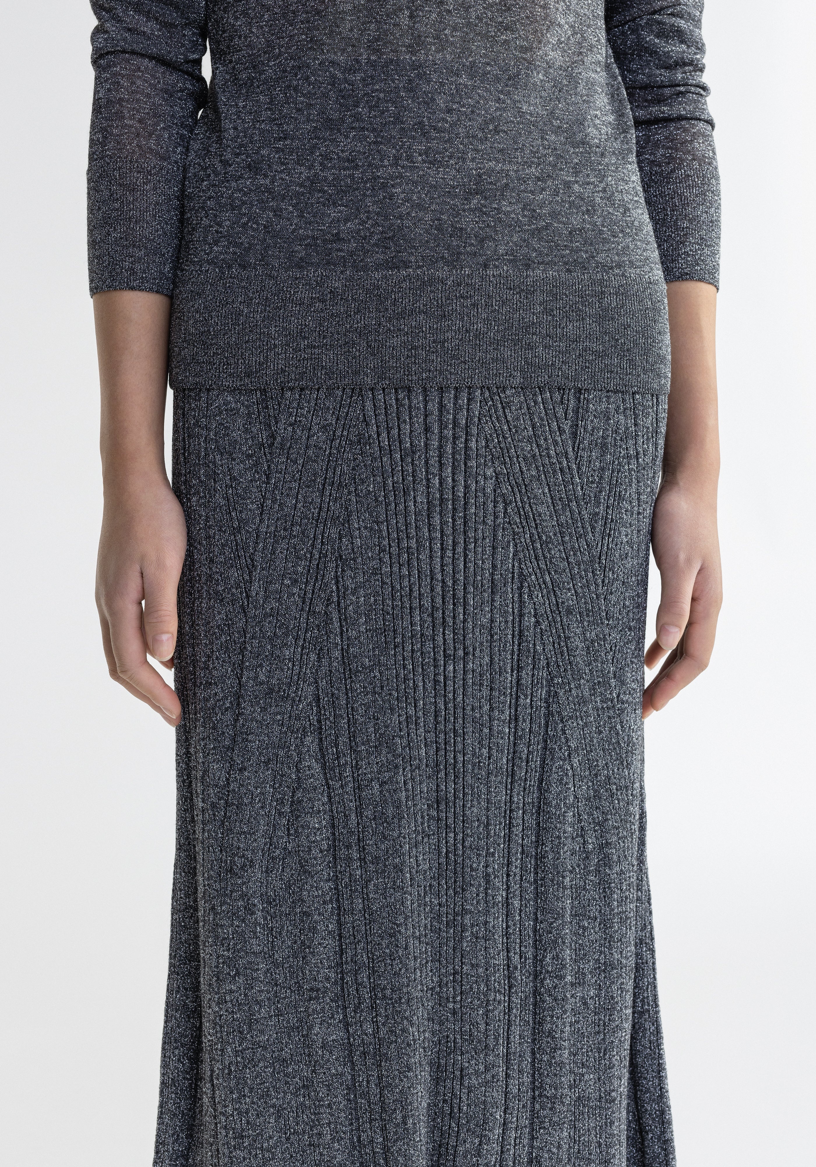 MOSSY
Sparkly ribbed midi skirt - 4