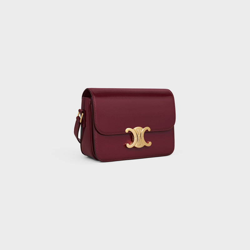 CELINE Teen Triomphe Bag in shiny calfskin outlook