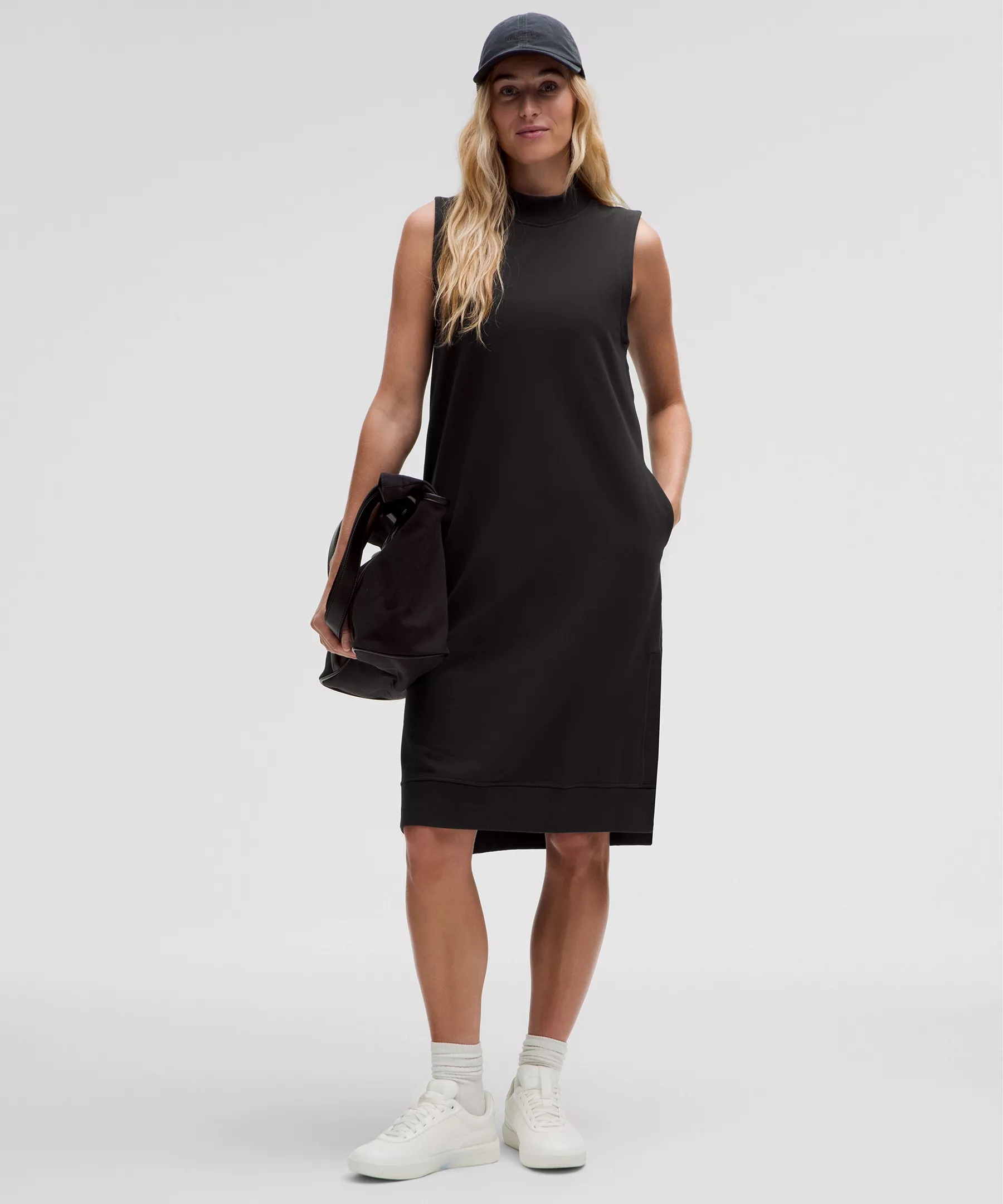 Sleeveless French Terry Dress - 1