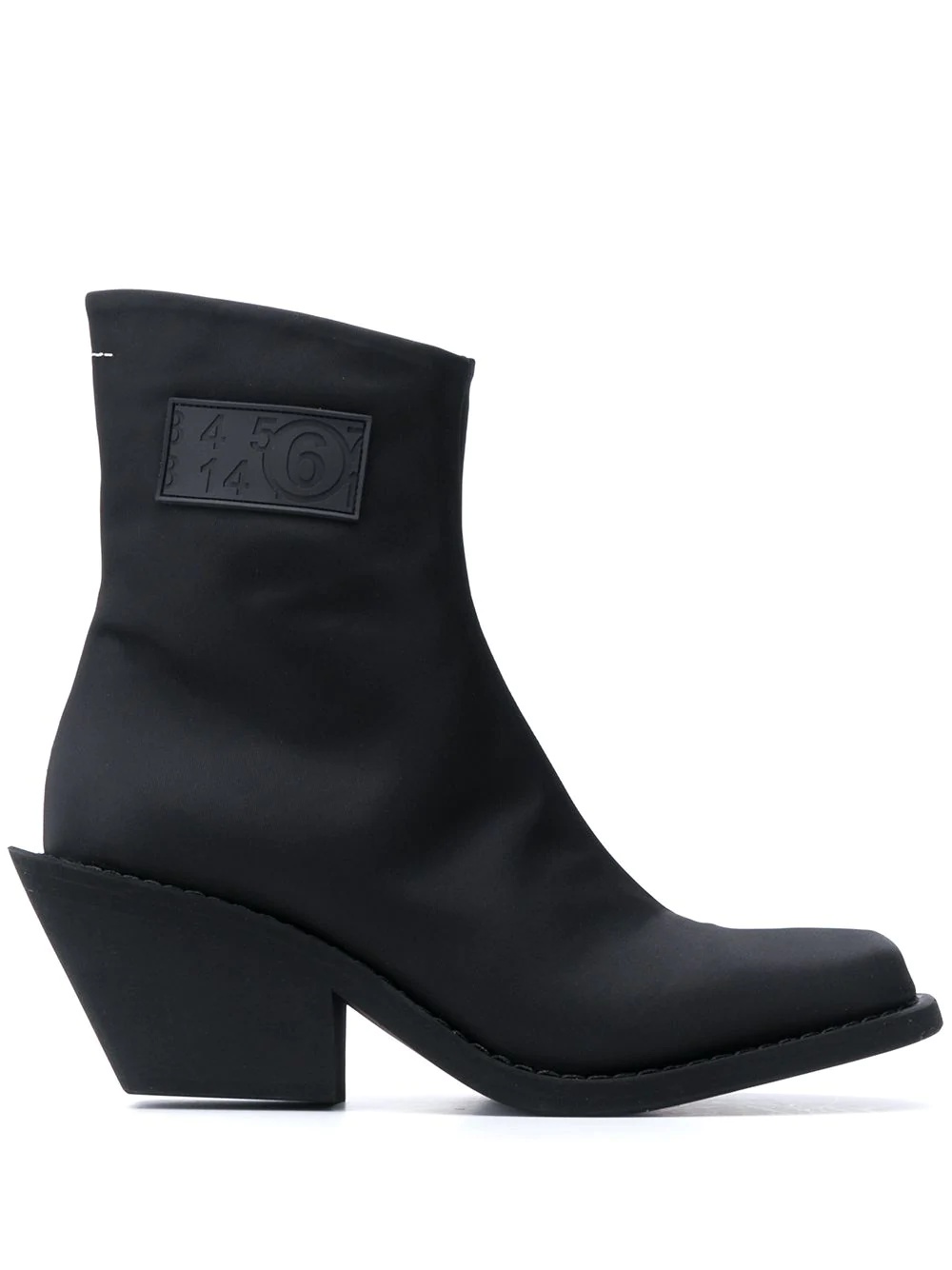 logo patch ankle boots - 1