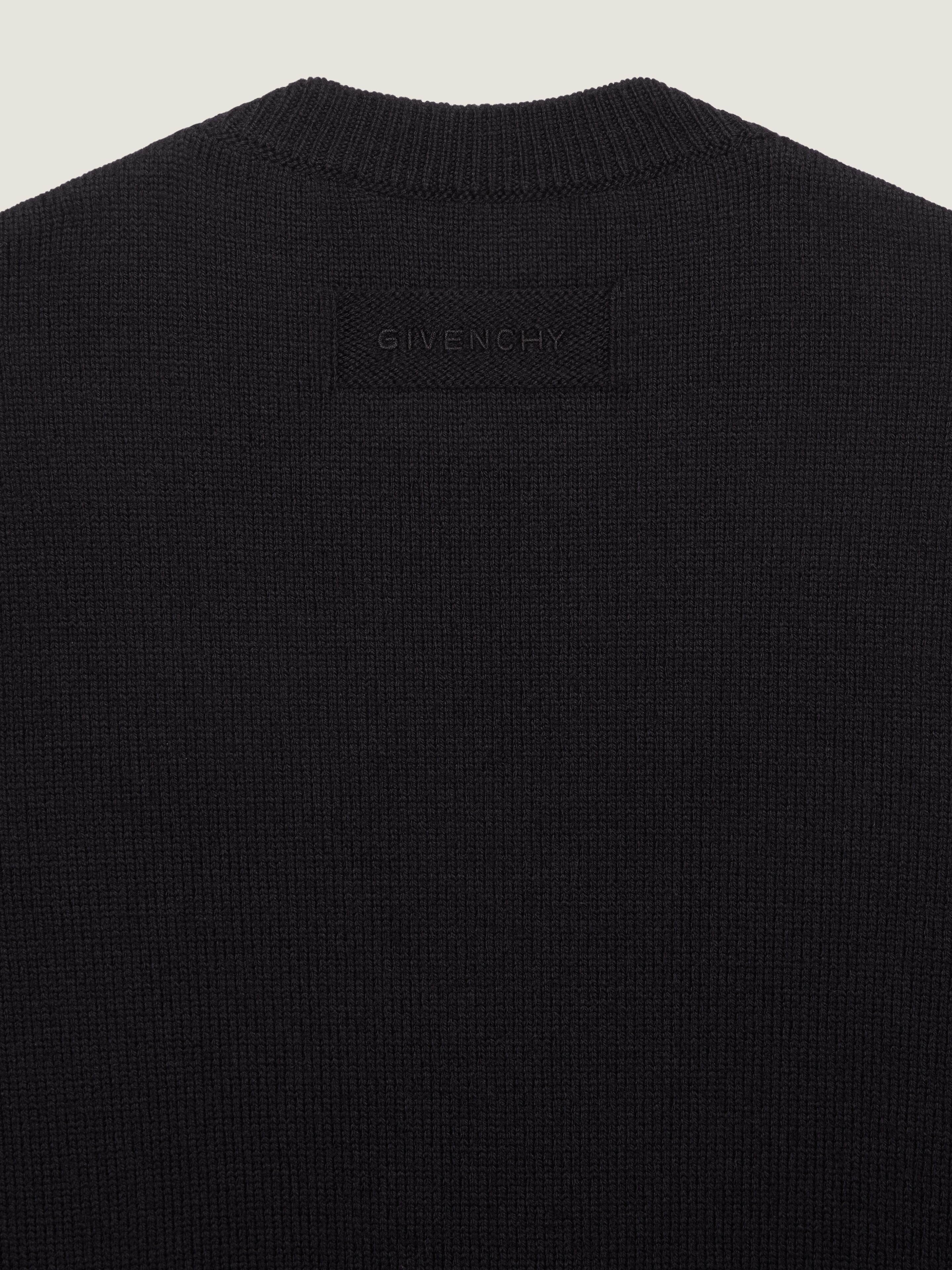 SWEATER IN WOOL KNIT WITH CRYSTAL EMBROIDERY - 4