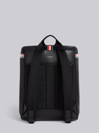 Thom Browne Black Nylon Tricolor Zipper Backpack outlook