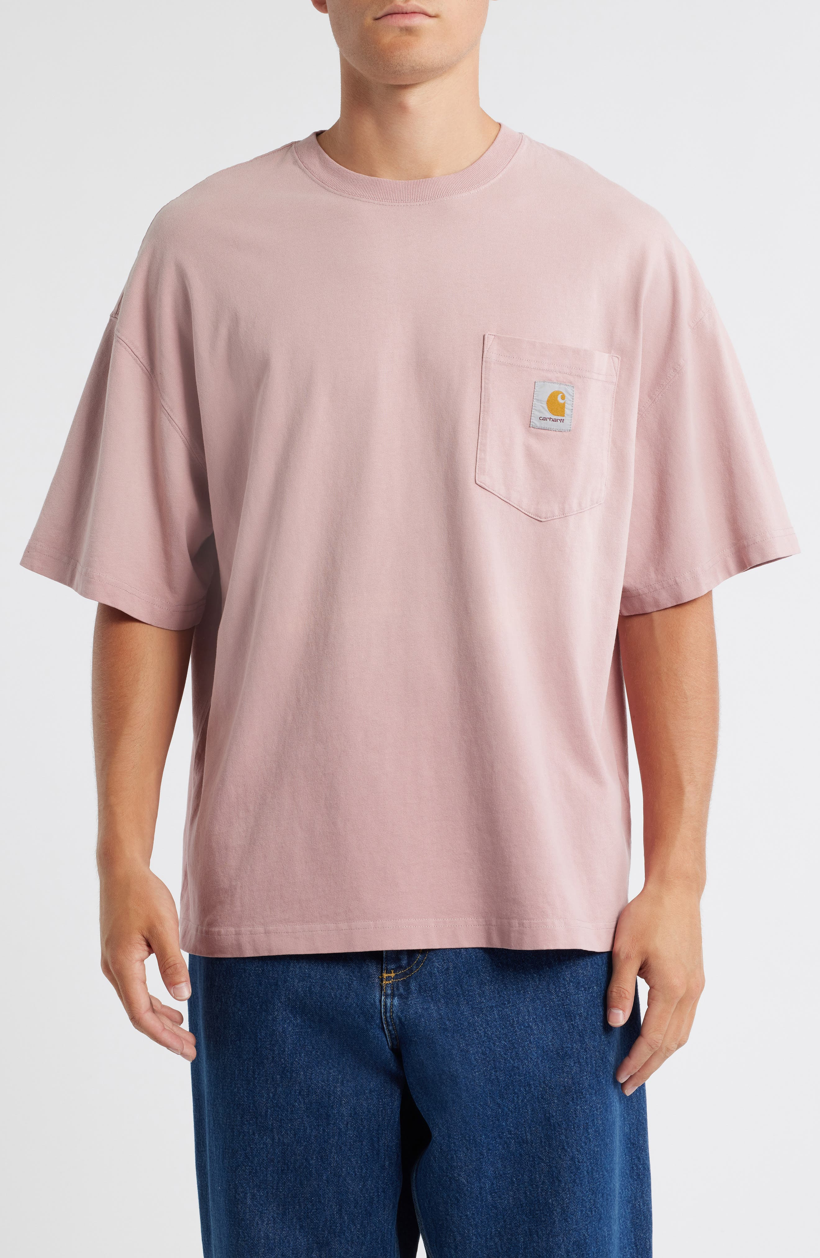Carhartt Work In Progress Hudson Pocket T-Shirt in Daphne (Chalk Wash) at Nordstrom - 1