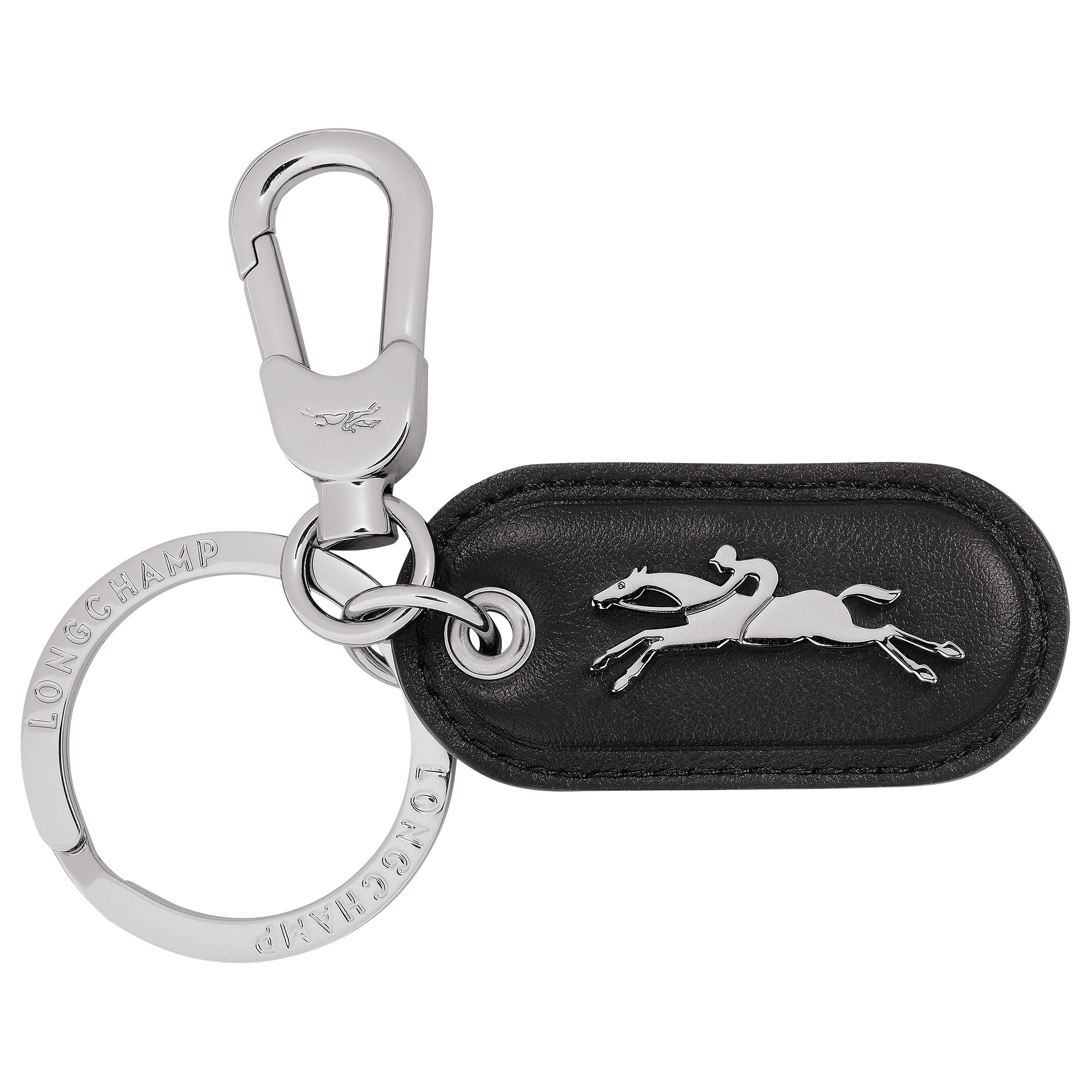 Le Pliage Xtra Key ring Black - Leather - 1
