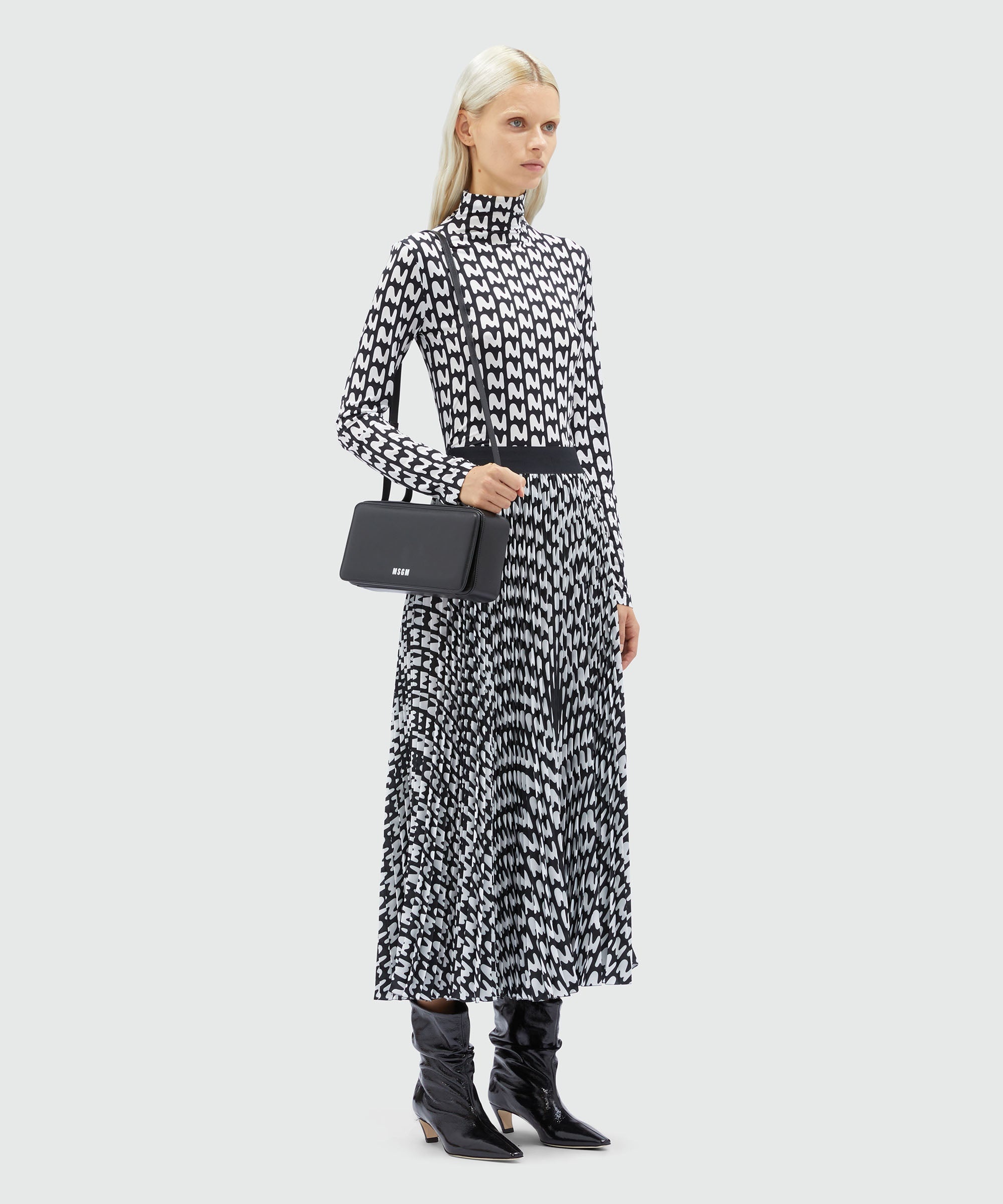 Pleated "TheMwave" midi skirt - 4