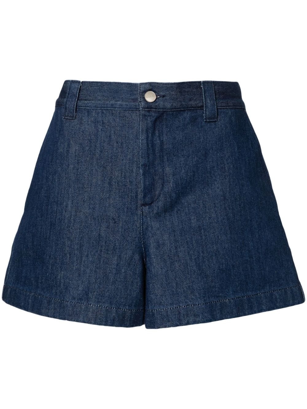 Horsebit-detail denim shorts - 1