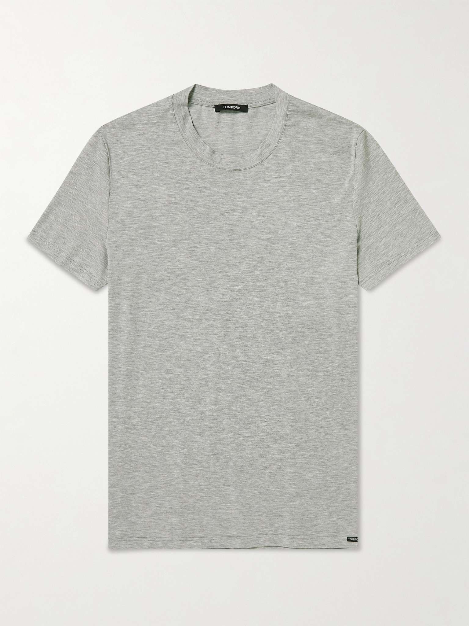 Stretch Cotton and Modal-Blend T-Shirt - 1