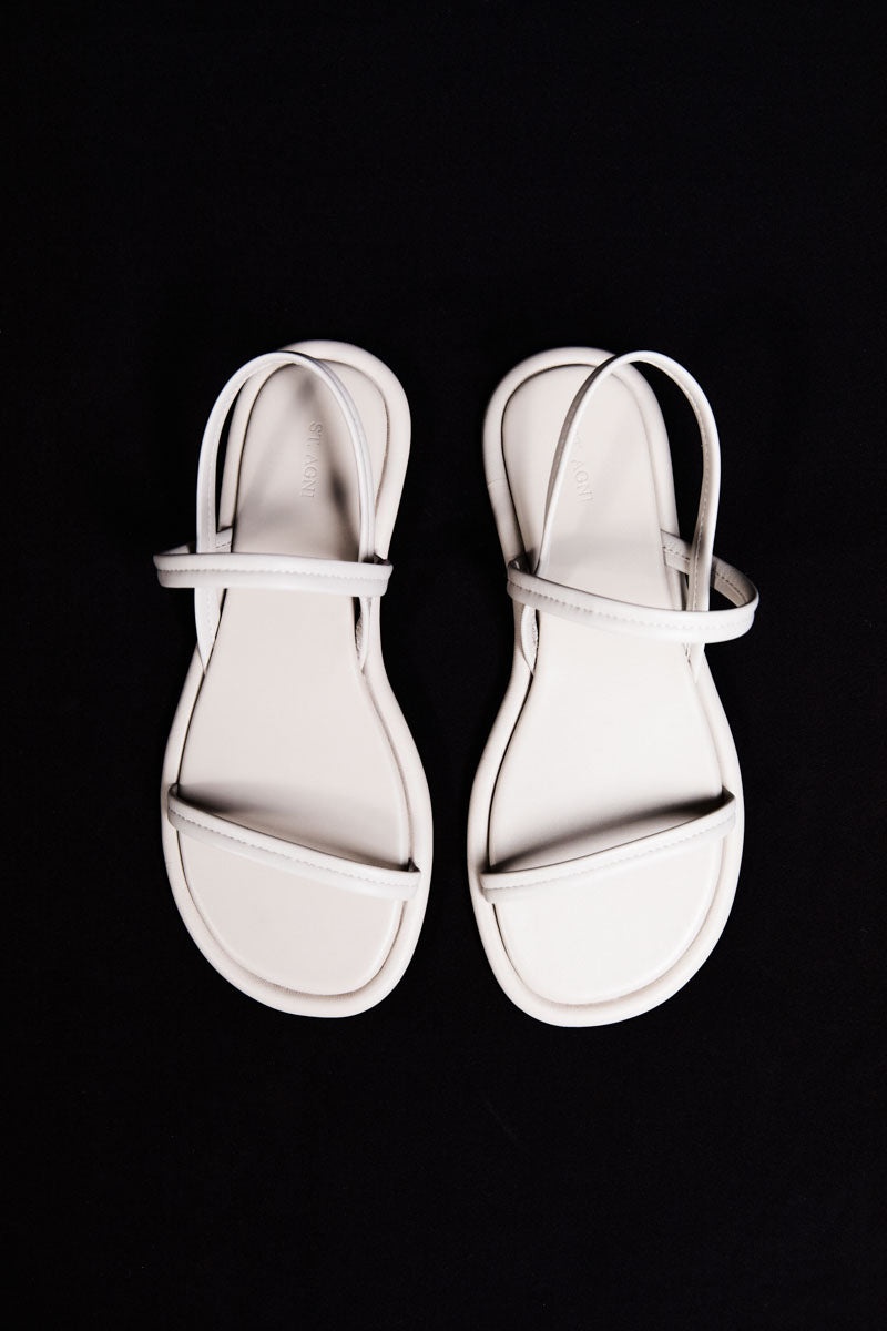 Fine Strap Sandal - Creme - 4