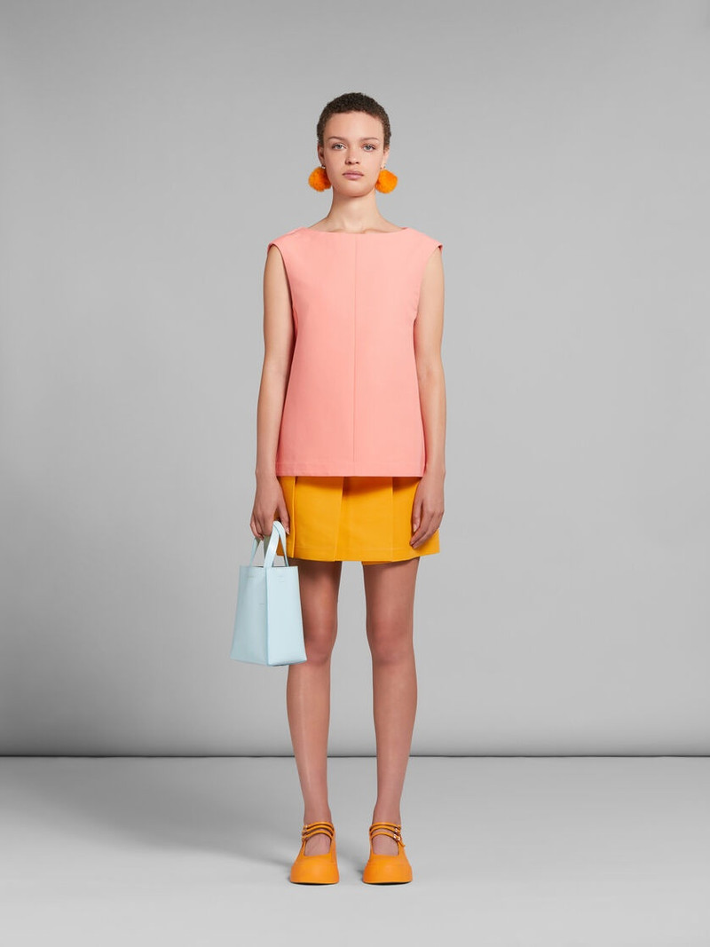 Marni MUSEO MINI BAG IN LIGHT BLUE LEATHER outlook