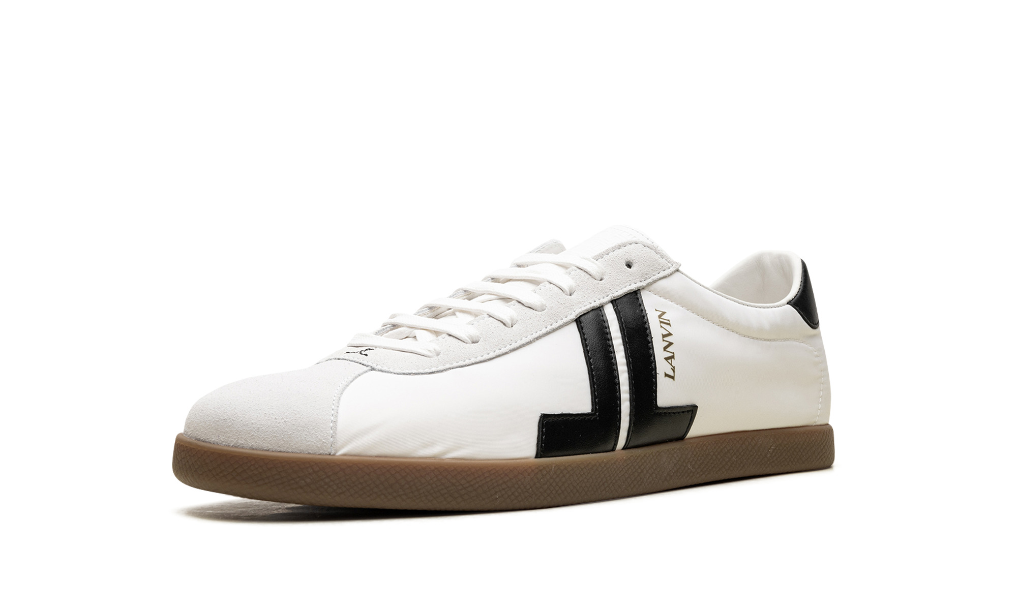 Low Top Nylon Sneaker "White/ Black" - 4