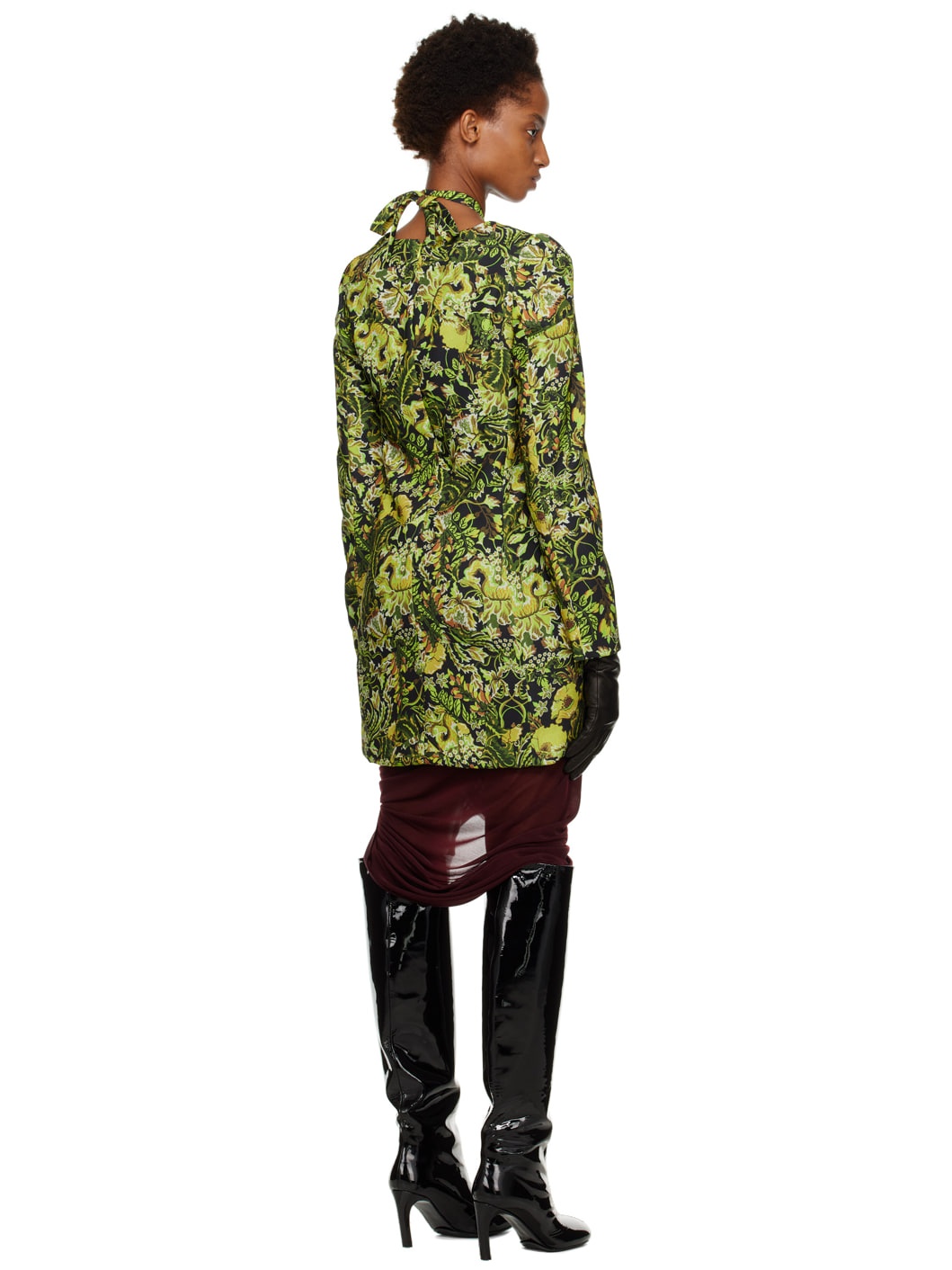 Green Cut-Out Minidress - 3