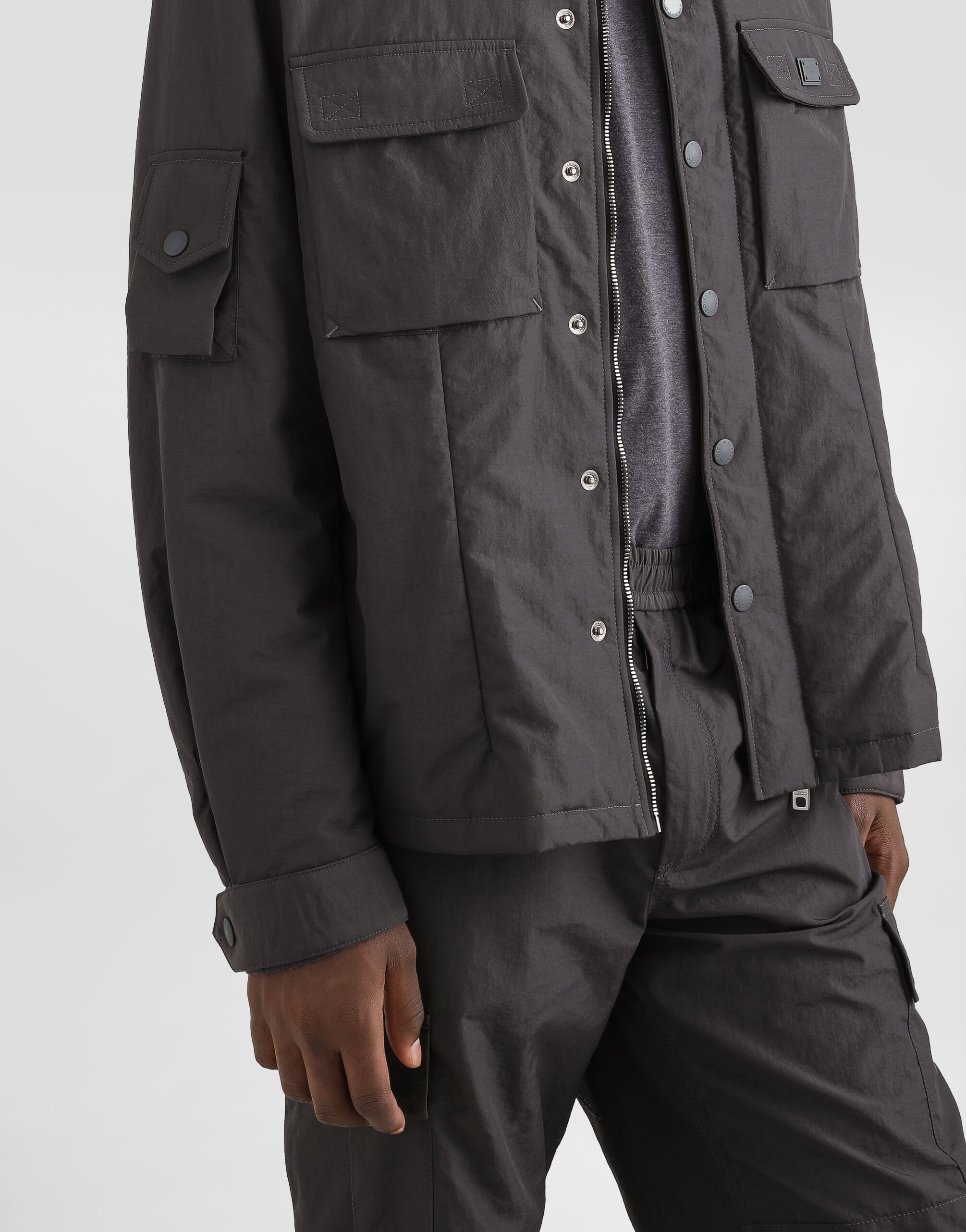Technical fabric jacket with tag - 5