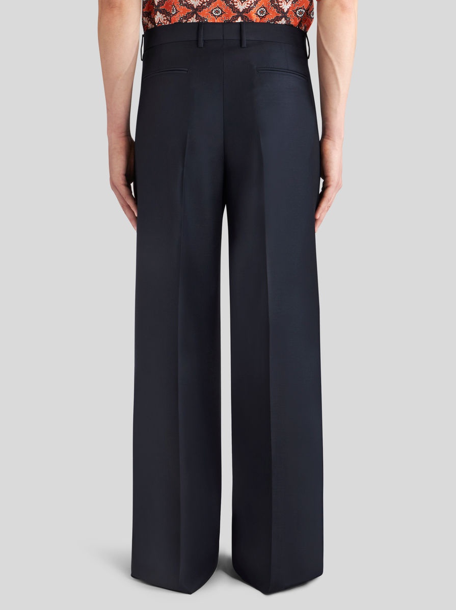 STRETCH WOOL TROUSERS WITH PLEATS - 5