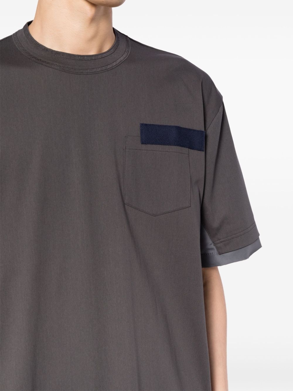panelled-design T-shirt - 5