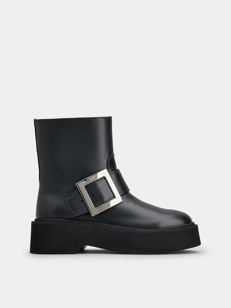 Viv' Rangers Biker Booties in leather - 1