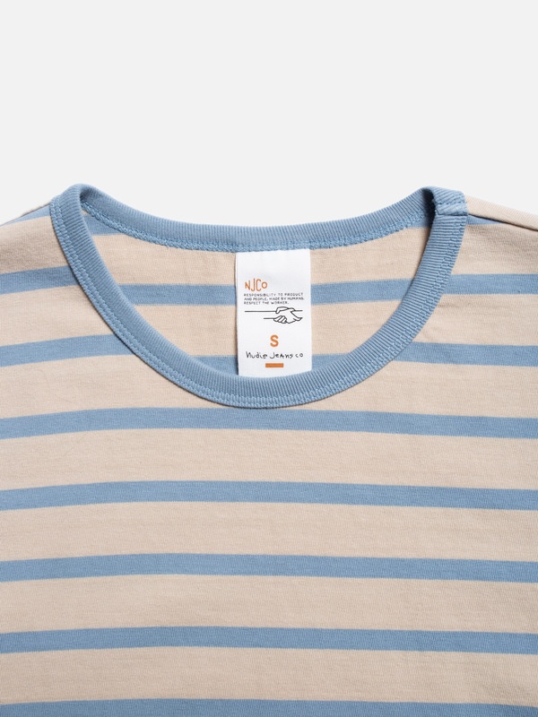 Joni Breton Stripe T-Shirt Blue/Beige - 4