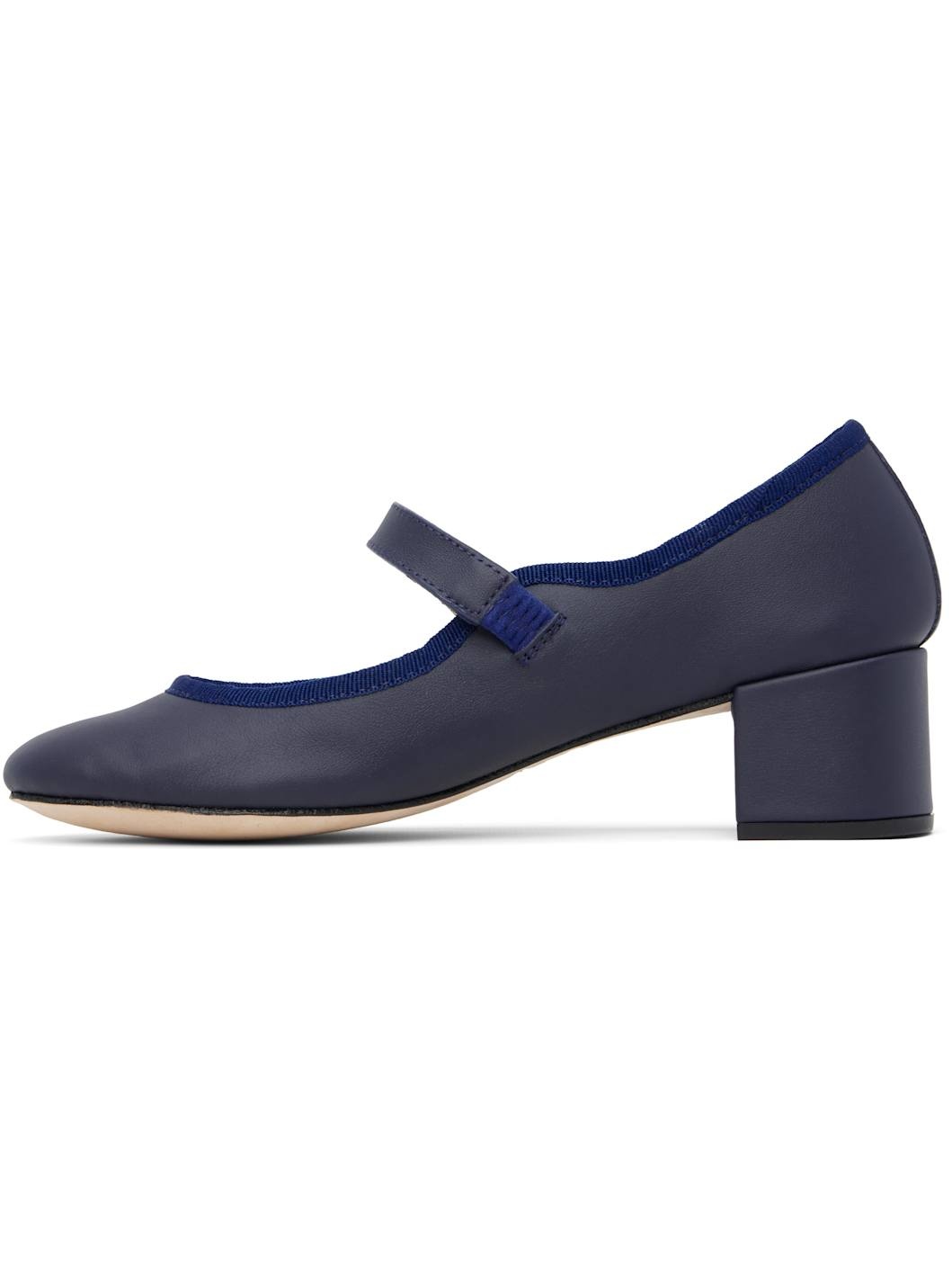 Navy Fabienne Mary Jane Heels - 3