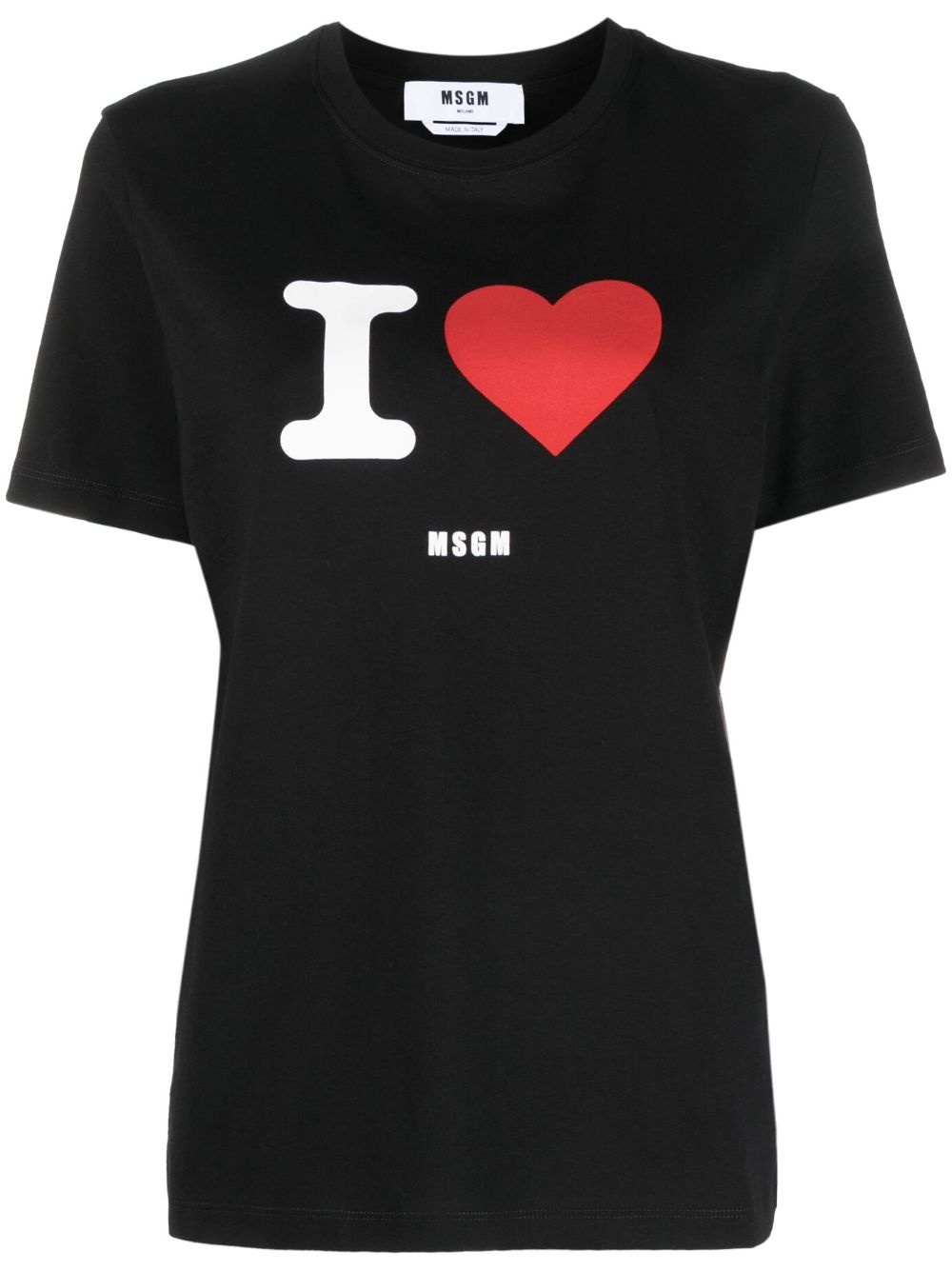 logo-print cotton T-shirt - 1