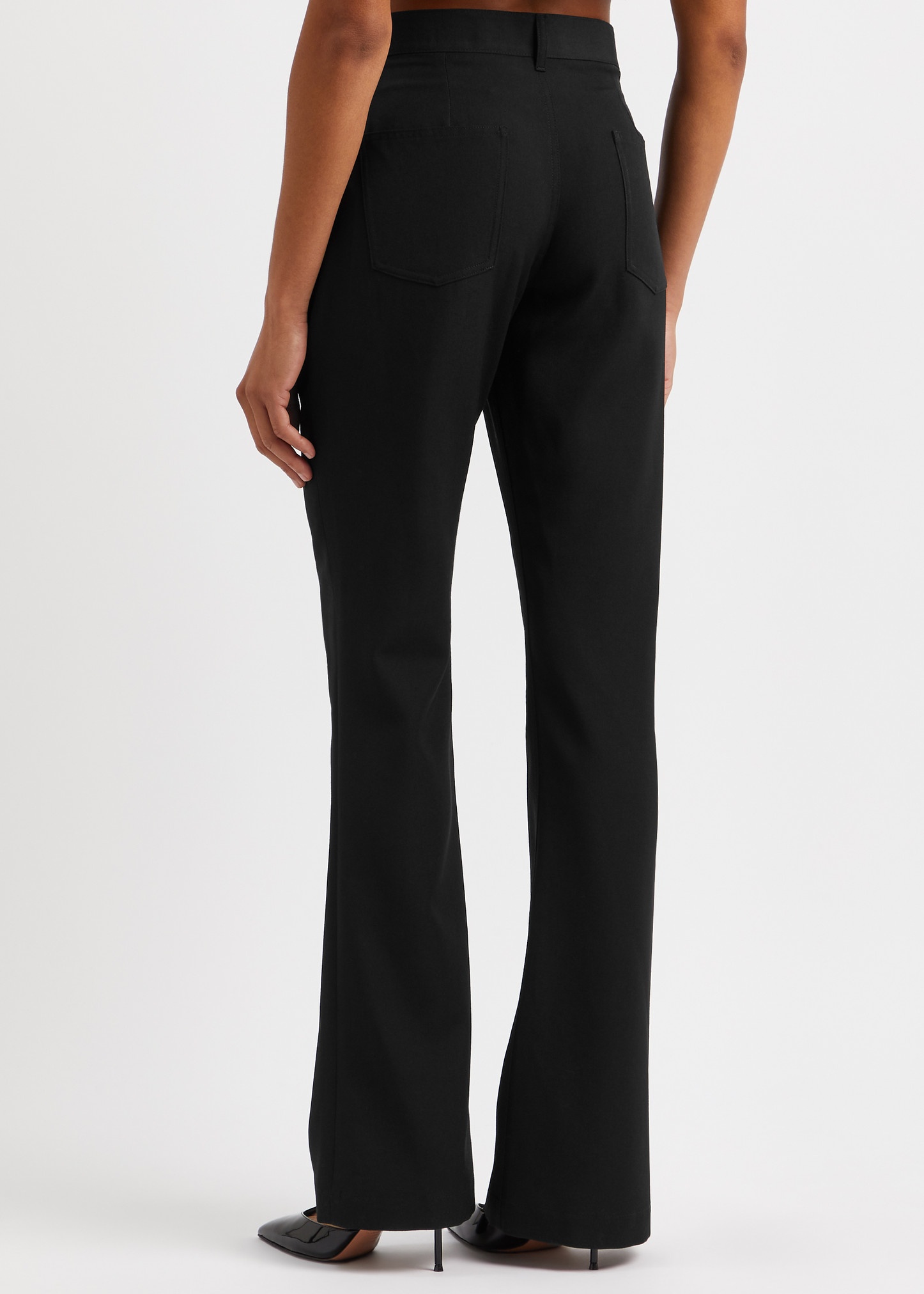 Bootcut wool trousers - 3