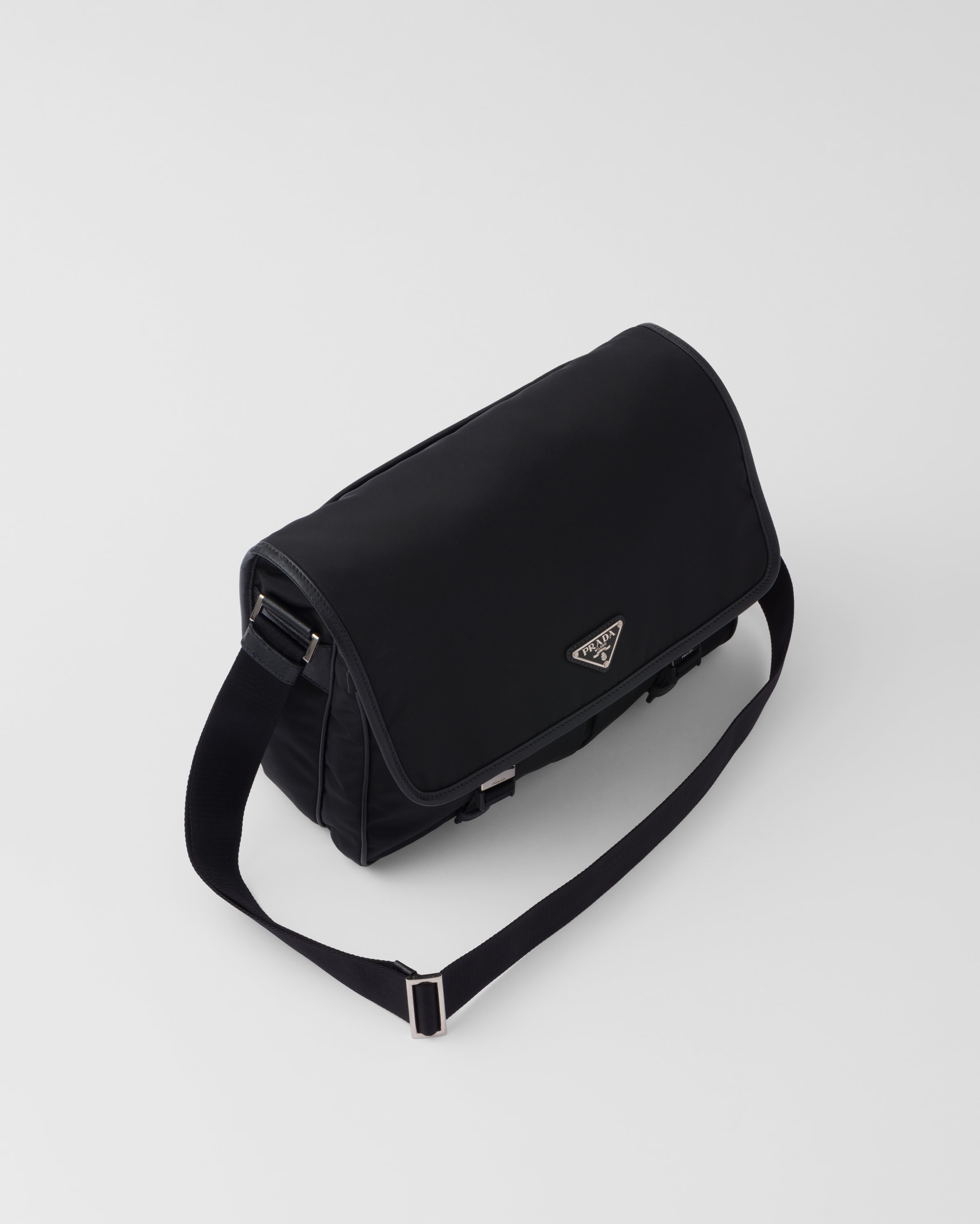 Re-Nylon and Saffiano leather shoulder bag - 3