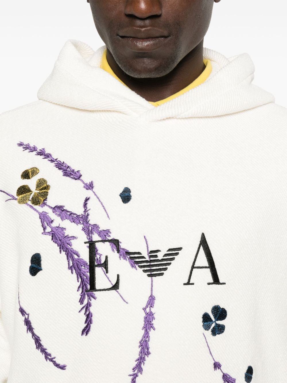 logo-embroidered hoodie - 5