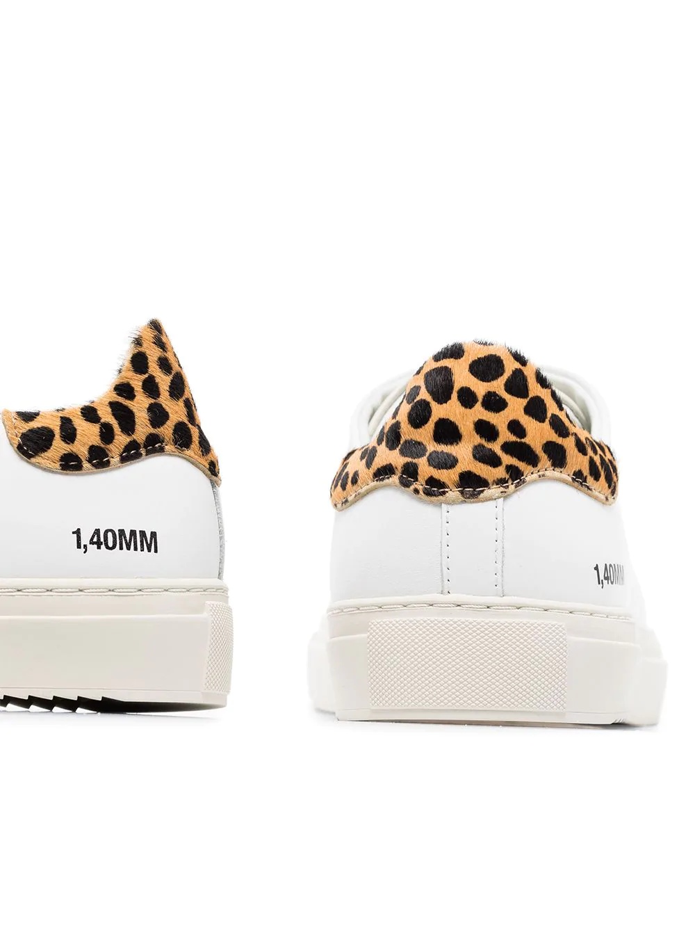 90mm leopard-print leather sneakers - 2